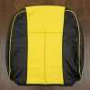 Black & Velocity Yellow Dodge Ram backrest upholstery