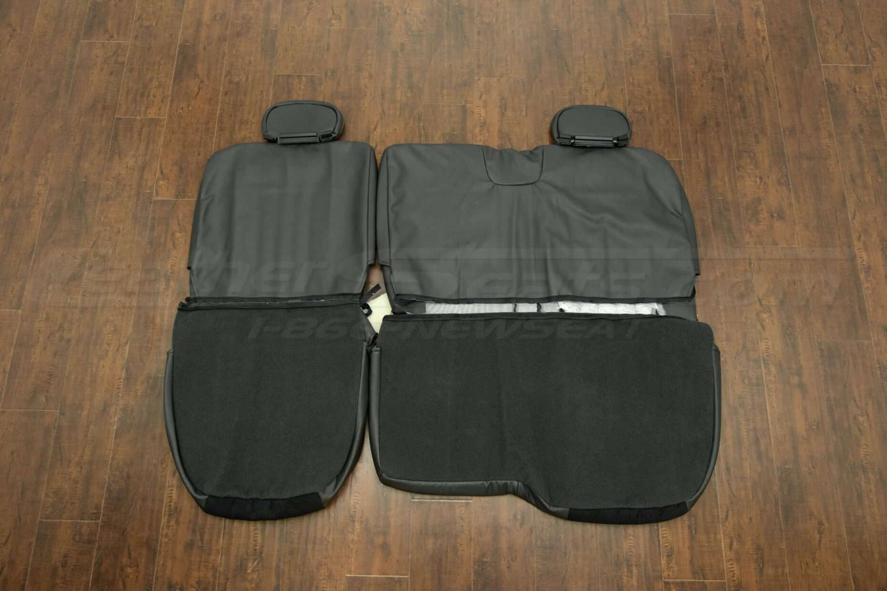 Back view of rear seats