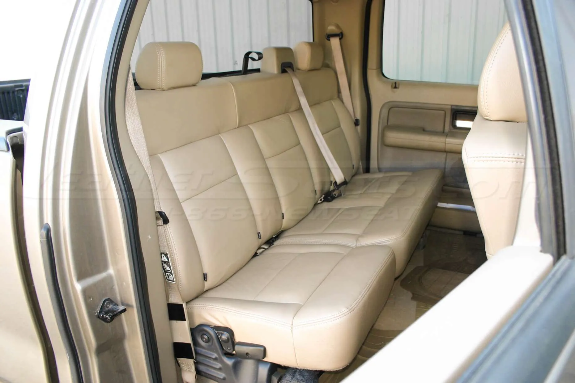 Ford F-150 Leather Seats - Sandstone - Back Passenger view