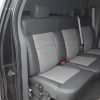 Ford F-150 installed leather kit - Graphite & Stone - Rear seats