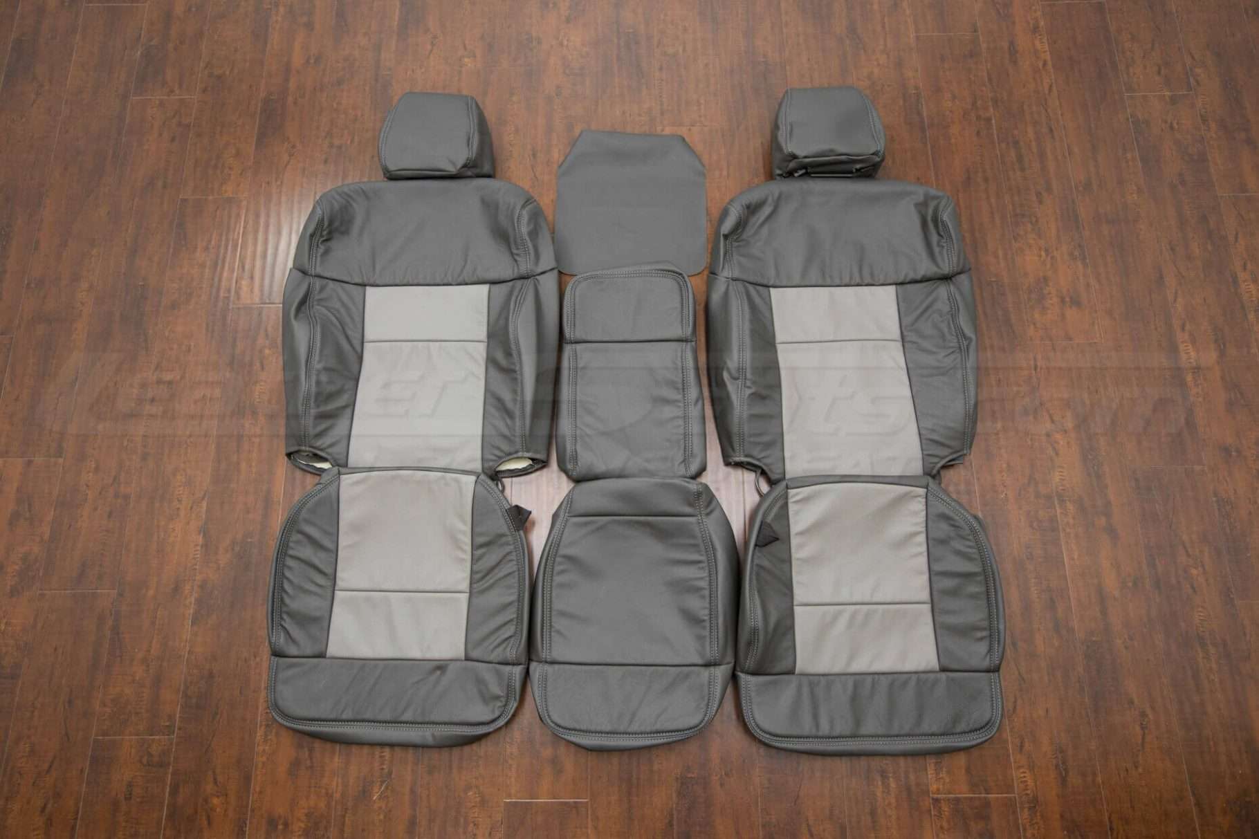 Ford F-150 Upholstery Kit - Graphite & Stone - Front seatts