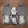 Ford F-150 Upholstery Kit - Graphite & Stone - Back of front seats