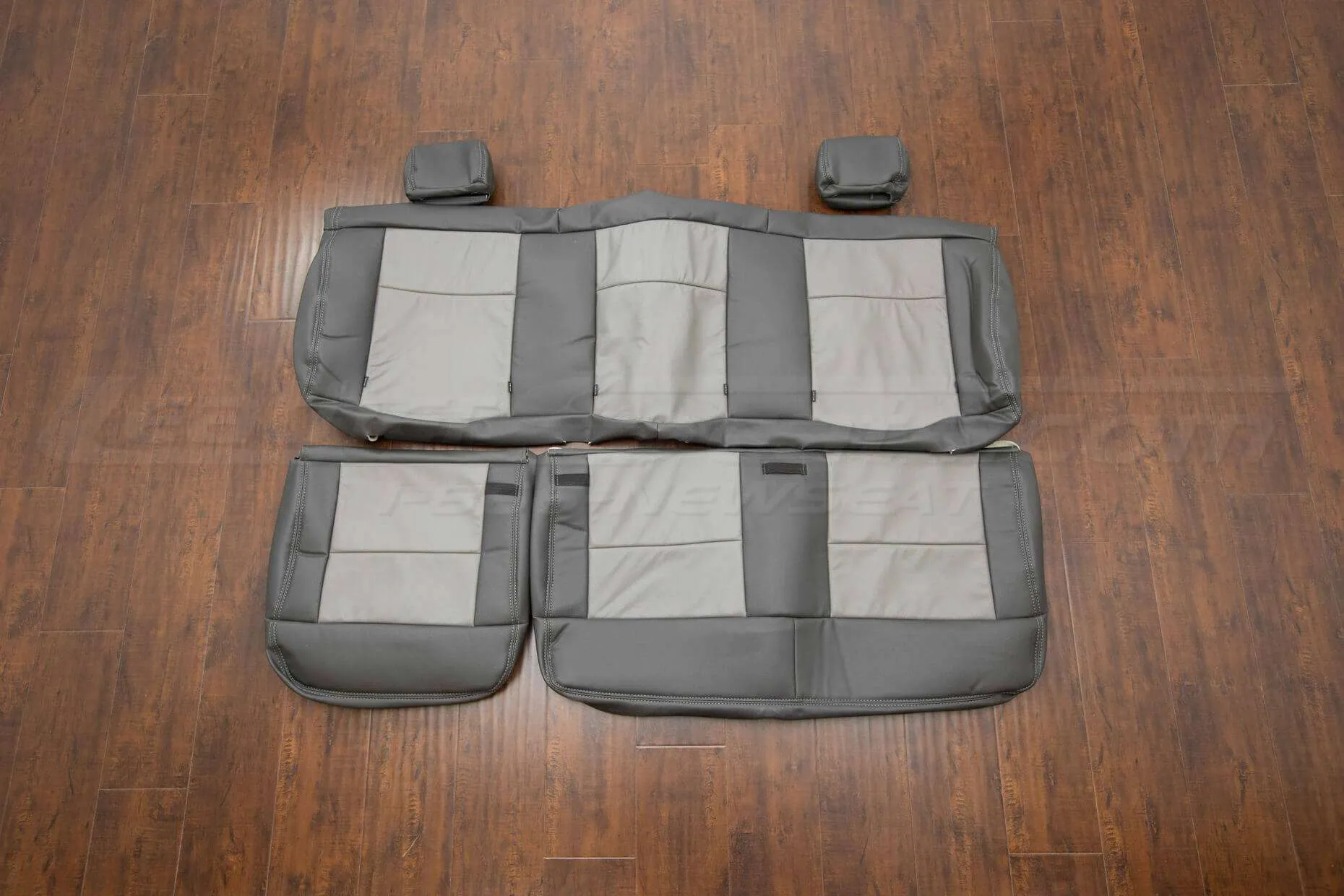 Ford F-150 Upholstery Kit - Graphite & Stone - Rear seats