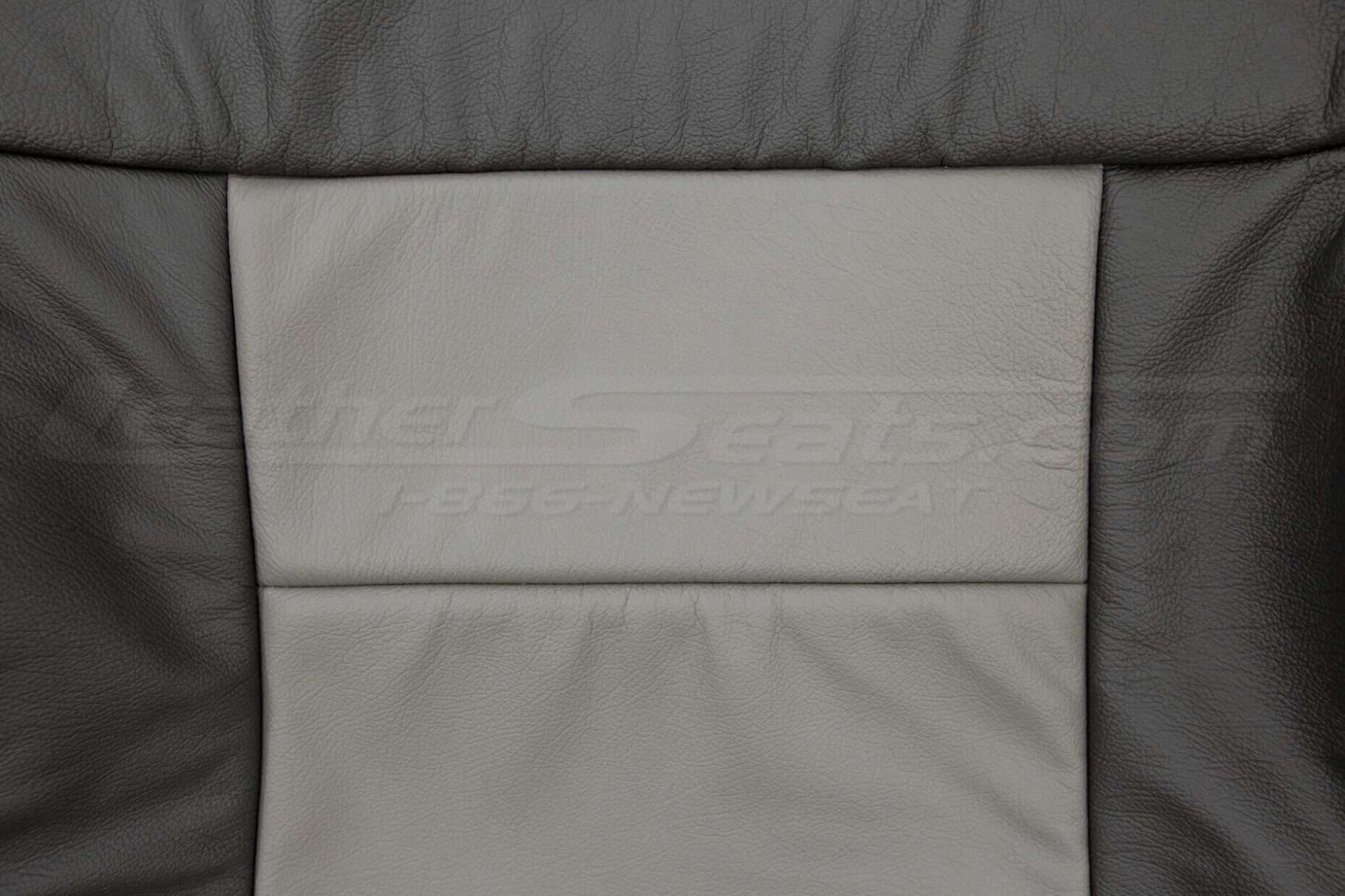 Ford F-150 Upholstery Kit - Graphite & Stone - Backrest insert close-up