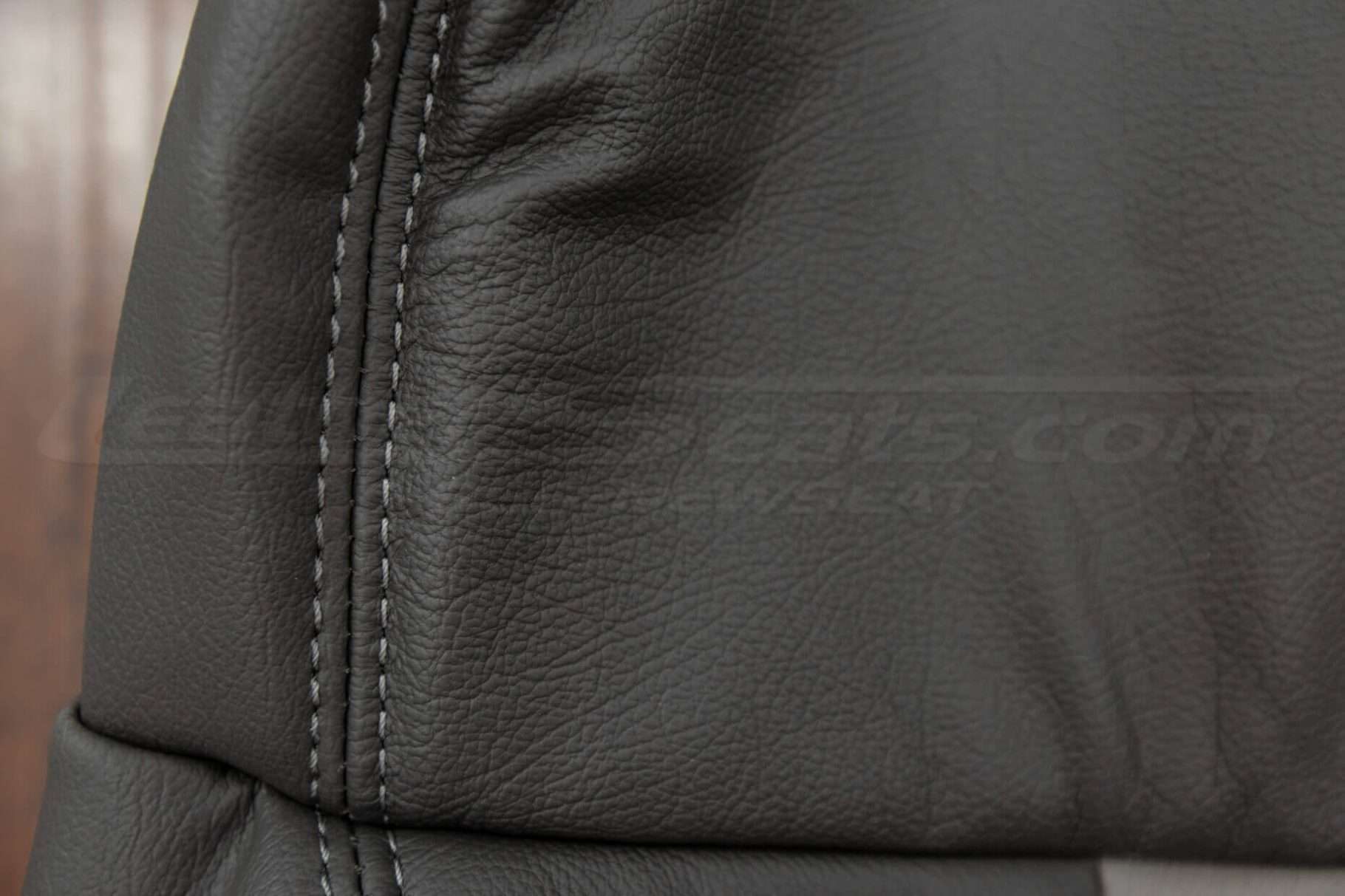 Ford F-150 Upholstery Kit - Graphite & Stone - Side double-stitching