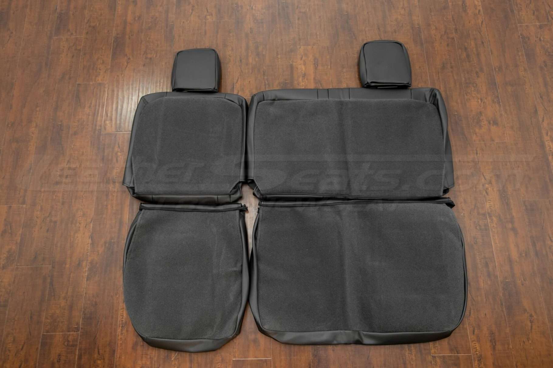 Nissan Titan Upholstery Kit - Black - Back view of rear seats
