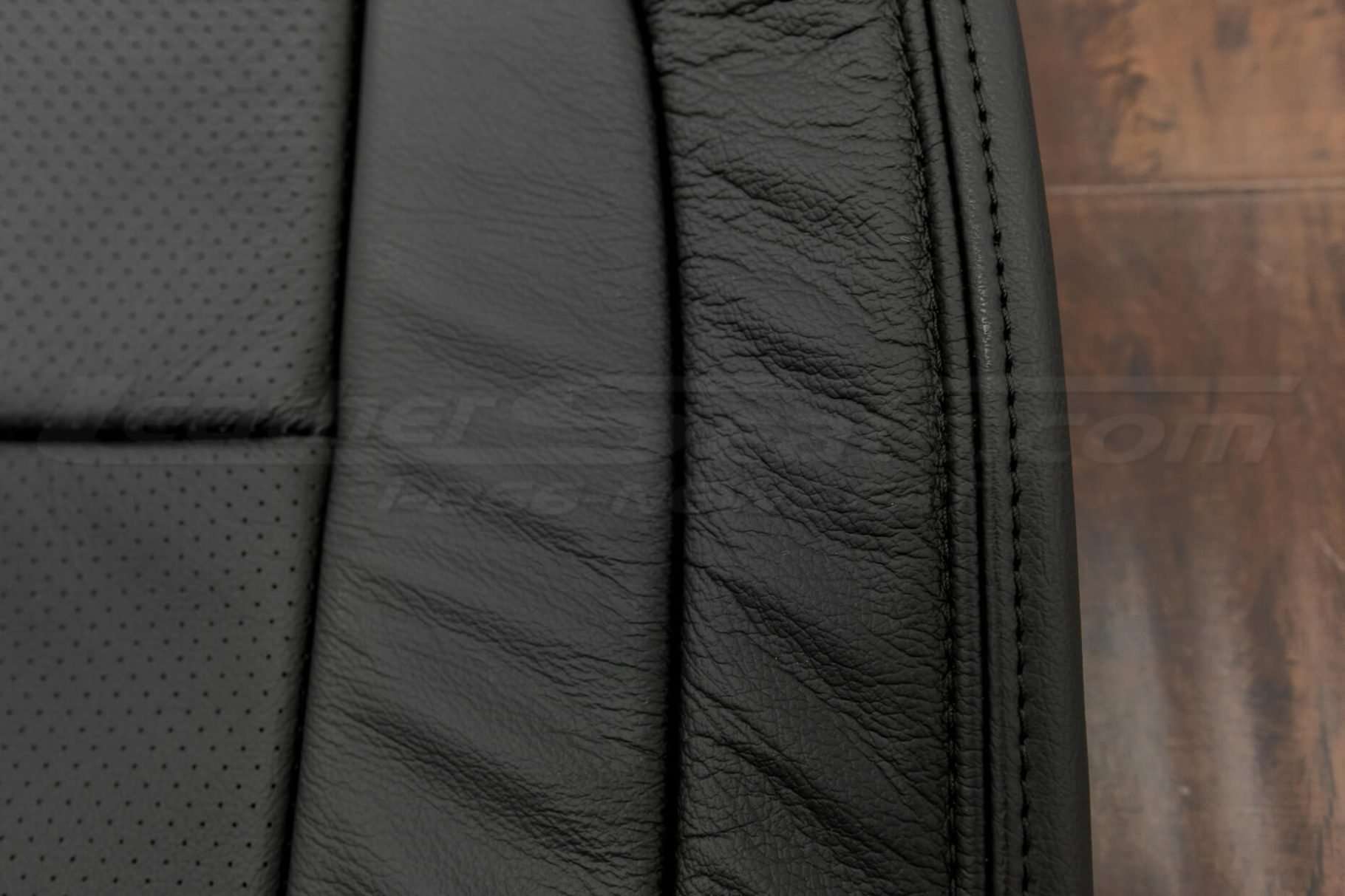 Nissan Titan Upholstery Kit - Black - Side double-stitching