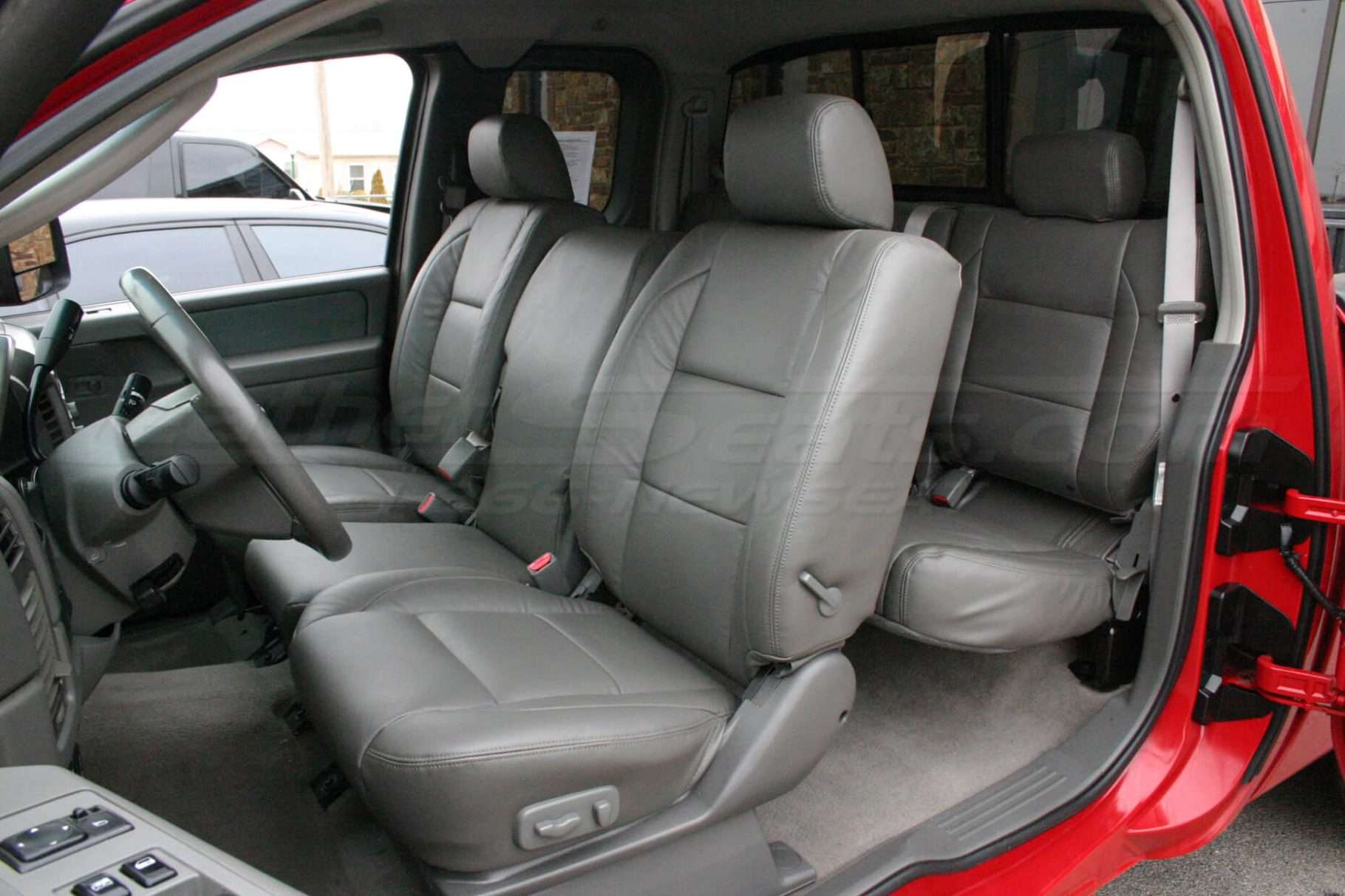 2004-2011 Nissan Titan Single-Tone Graphite w/ matching double-stitch - Front driver