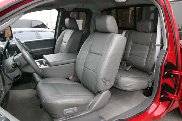 2004-2011 Nissan Titan Single-Tone Graphite w/ matching double-stitch - Front driver