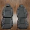 Toyota Tacoma Installed Leather Kit - Black - Front seat upholstery