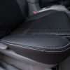 Toyota Tacoma Installed Leather Kit - Black - Installed - Piazza Perforation seat cushion and silver double-stitching
