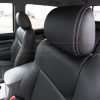 Toyota Tacoma Installed Leather Kit - Black - Installed - Driver seat headrest &.Headrest double-stitching