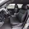 Toyota Tacoma Installed Leather Kit - Black - Installed - Front interior from driver side
