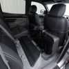 Toyota Tacoma Installed Leather Kit - Black - Installed - Rear seats folded down