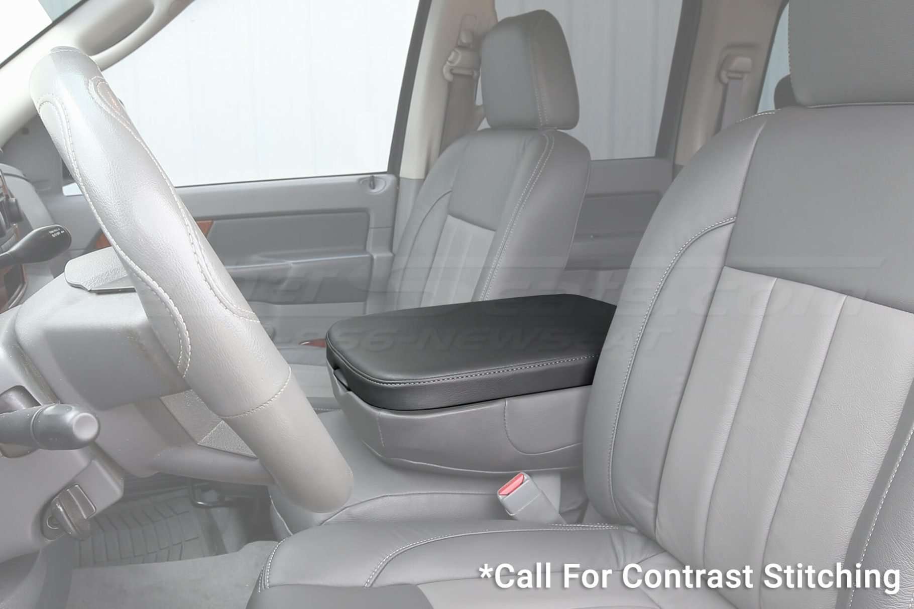 Dodge Ram. Console Lid Cover - Wide angle alternative