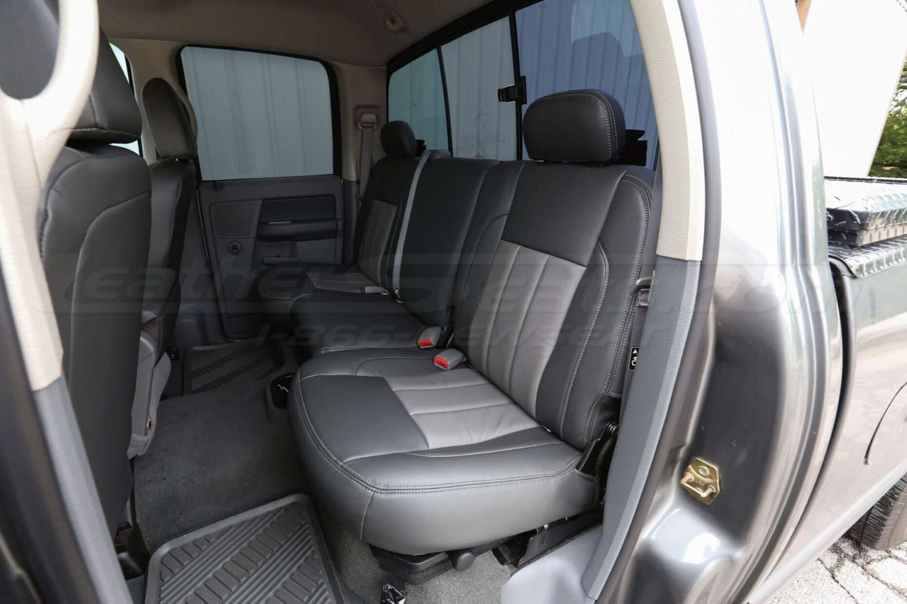 06-08 Dodge Ram- Two-Tone Graphite w/ Light Grey - Rear seats