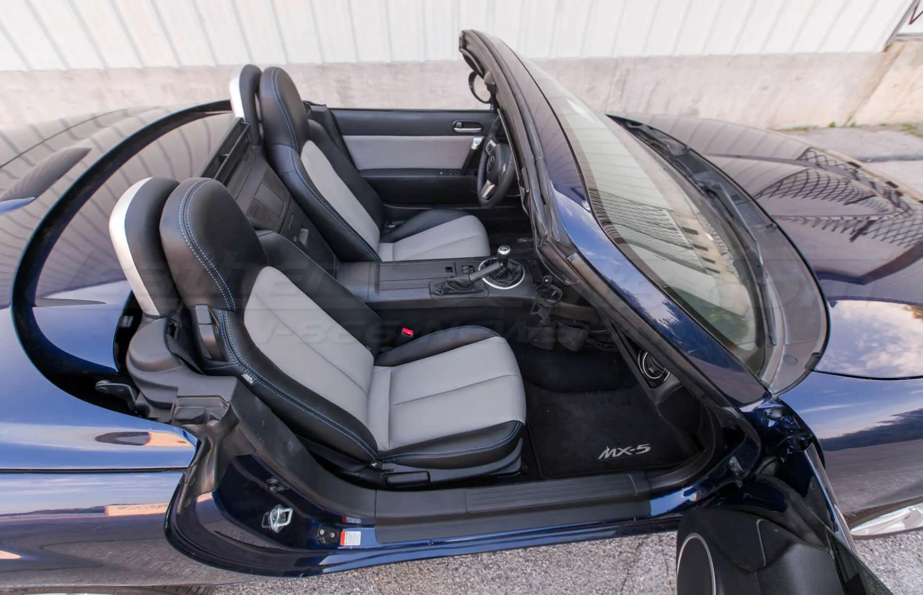 2006-2009 Mazda Miata Leather Seats - Front interior overhead