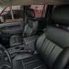 Jeep Liberty installed leather kit - Black - Backrest and headrest