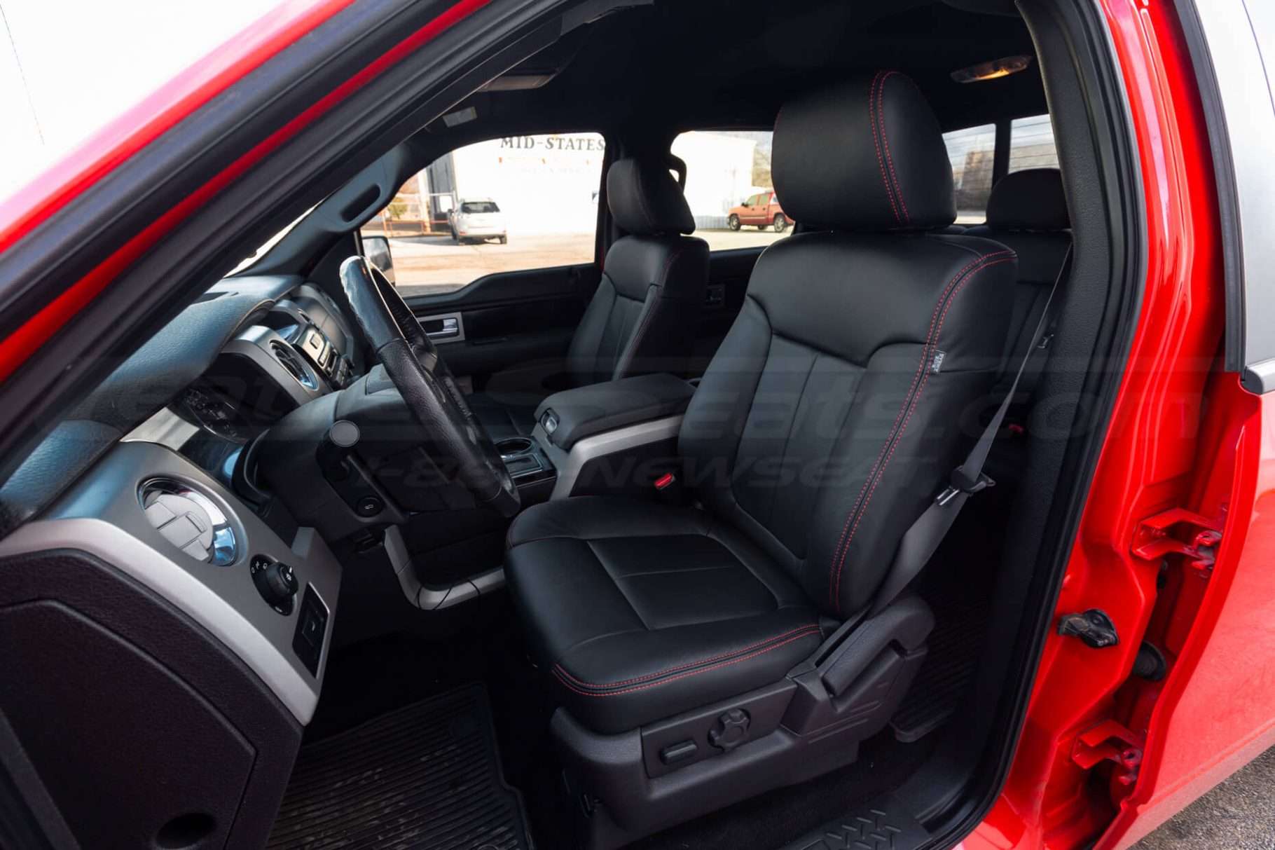 Ford F-150 Leather Seats - Black - Front Driver seat