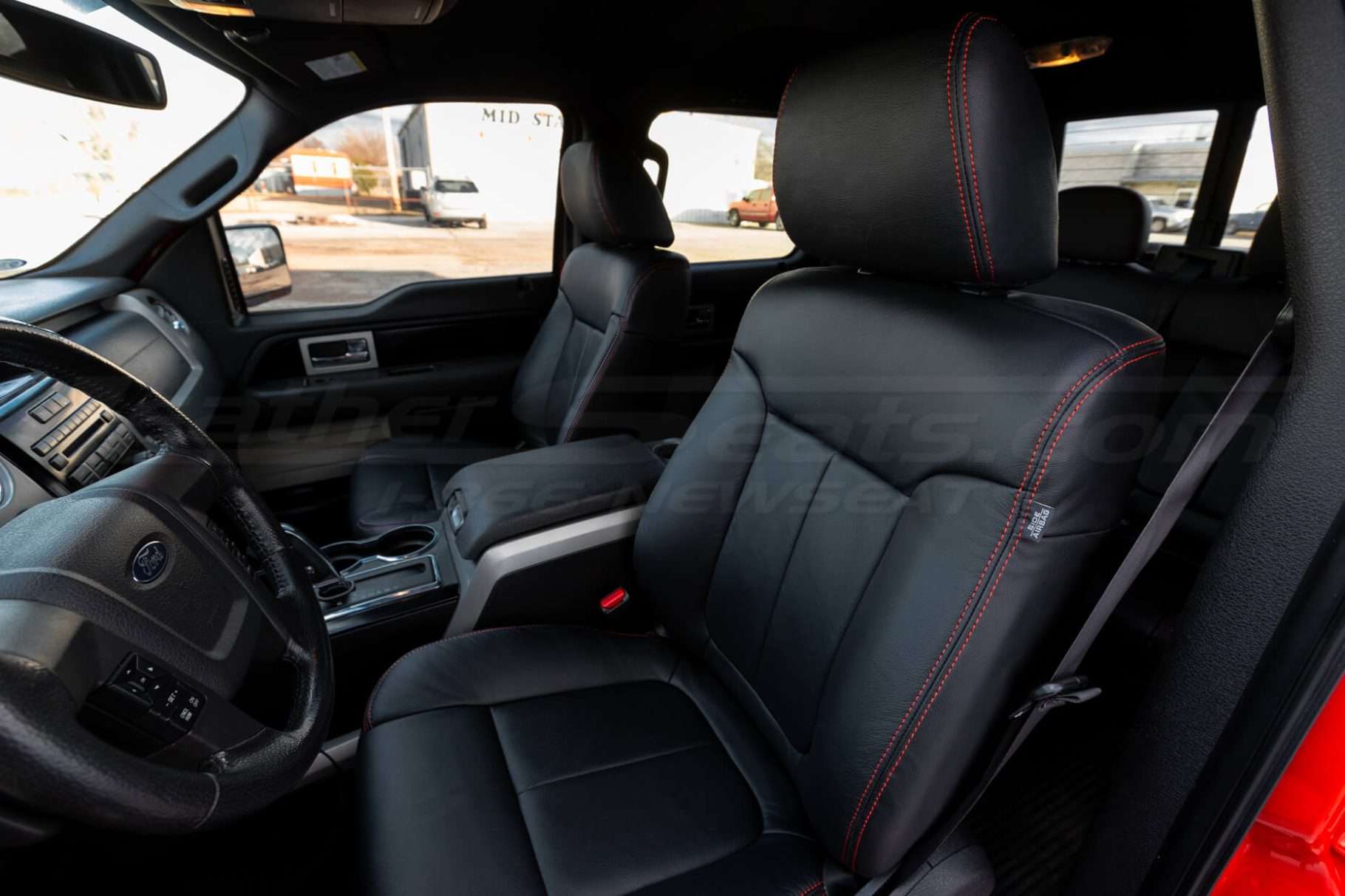 Ford F-150 Leather Seats - Black - Front driver seat