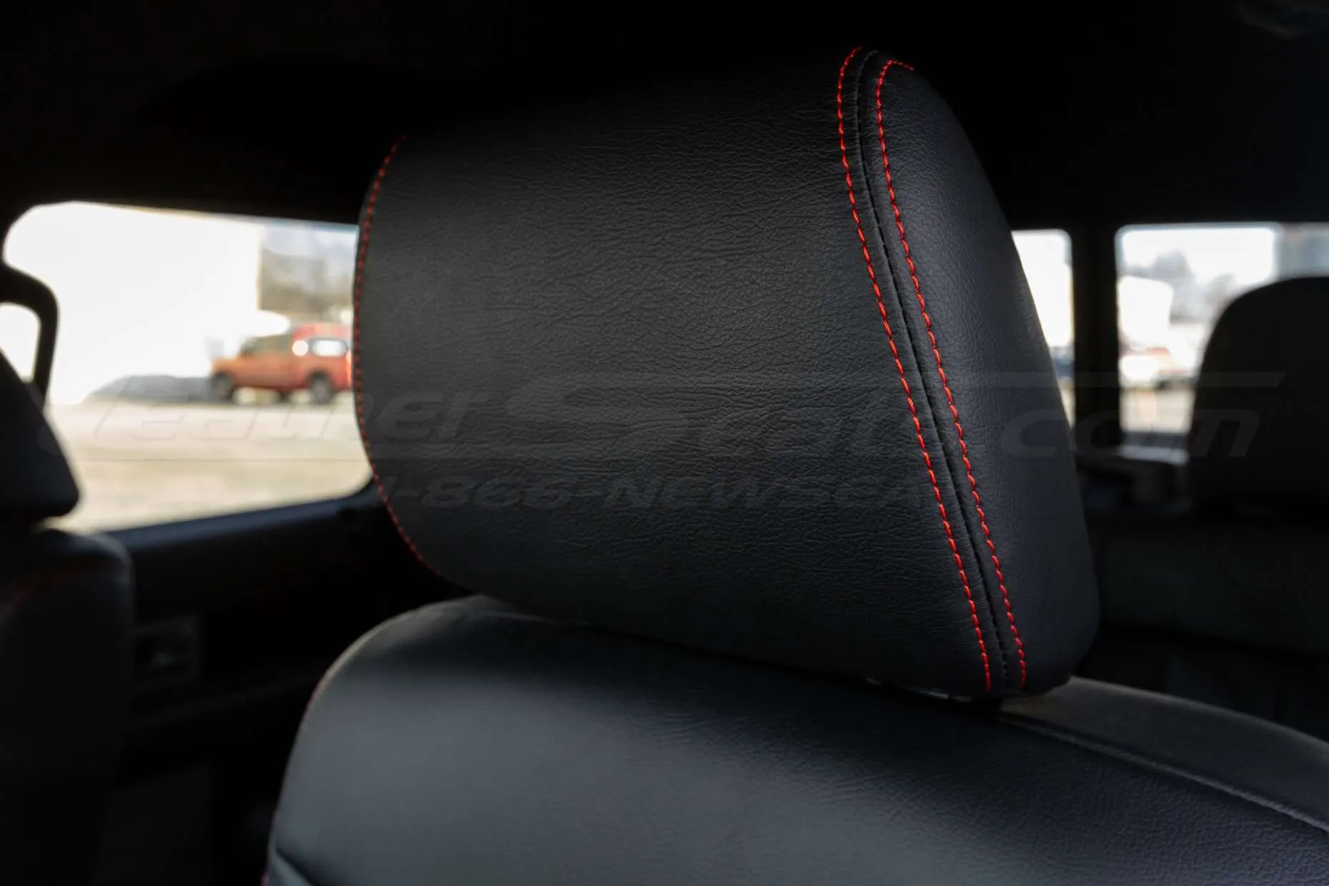 Ford F-150 Leather Seats - Black - Headrest