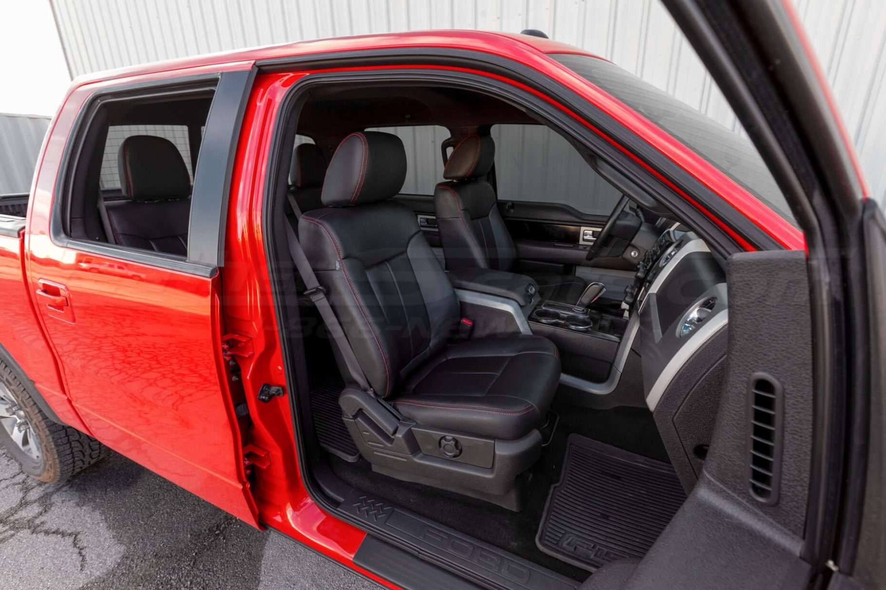 Ford F-150 Leather Seats - Black - Passenger seat wide angle