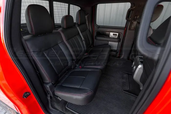 Ford F-150 Leather Seats - Black - Rear seats