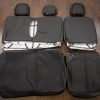 Ford F-150 Upholstery Kit - Black - Back view of rear seats
