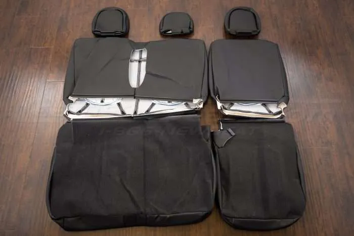 Ford F-150 Upholstery Kit - Black - Back view of rear seats