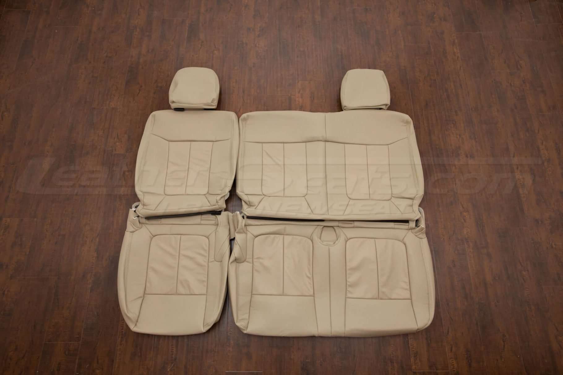 Ford F-150 Leather Upholstery Kit - Sandstone - Rear seats