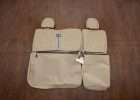 Ford F-150 Leather Upholstery Kit - Sandstone - Back view of rear seats