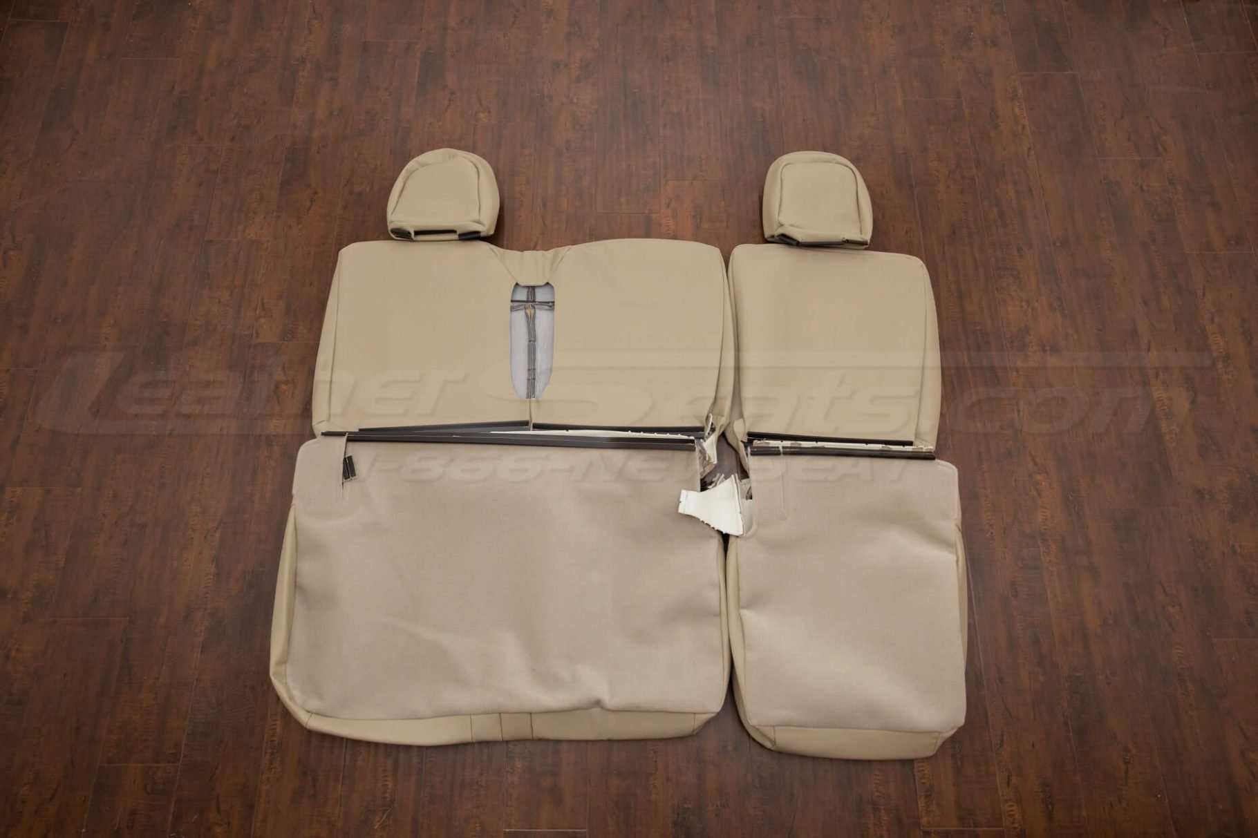 Ford F-150 Leather Upholstery Kit - Sandstone - Back view of rear seats