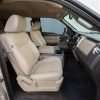 Ford F-150 Leather Upholstery Kit - Sandstone - Installed - Front interior passenger view