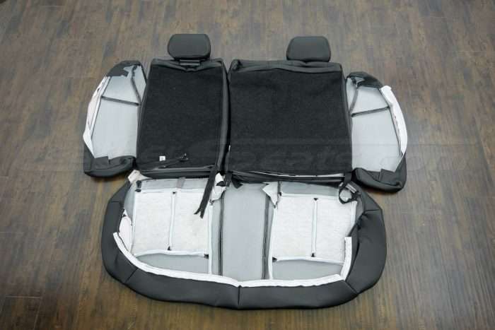 2009-2014 Nissan Maxima Upholstery Kit - Black - Back view of rear seats & bolsters