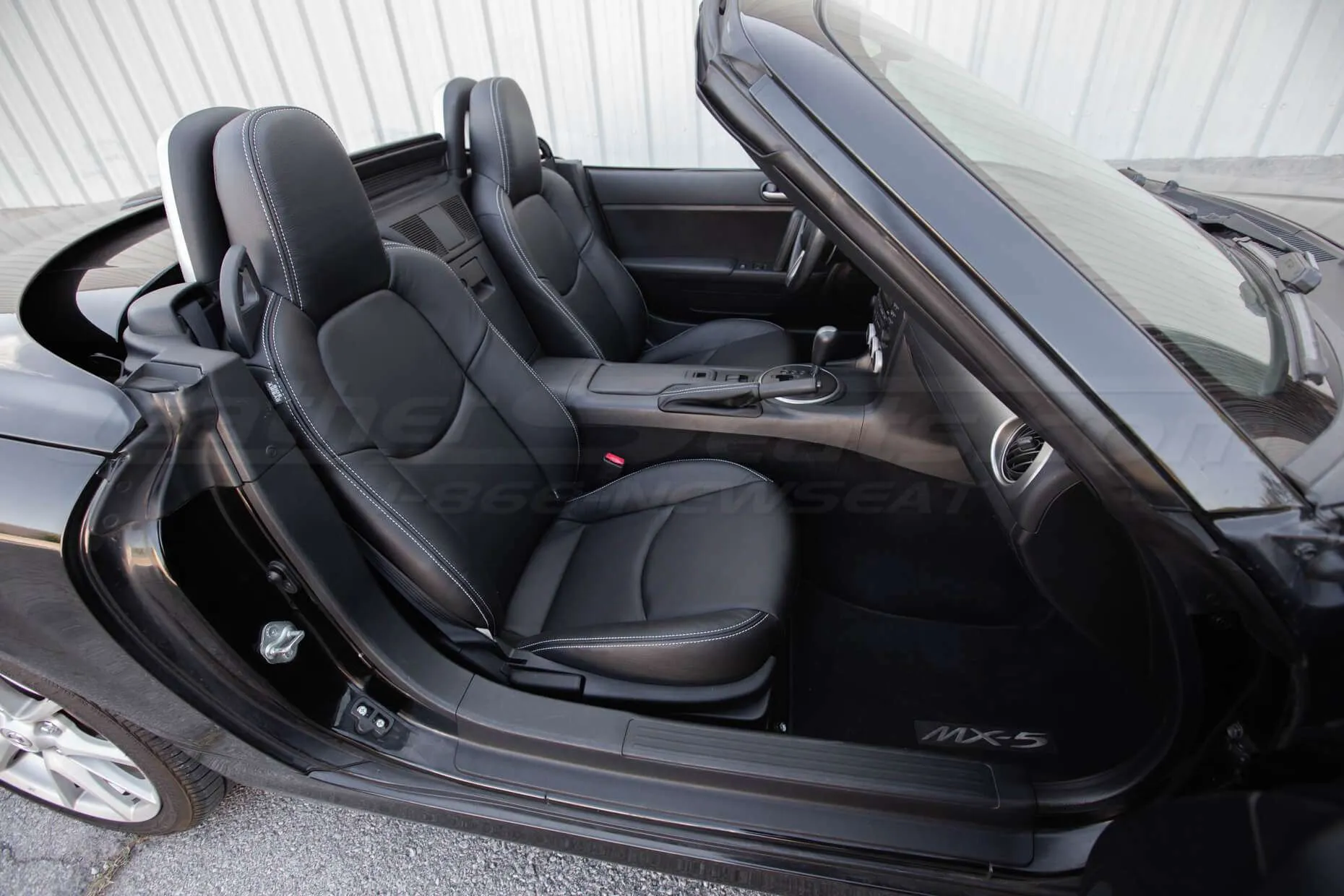 Mazda Mazda Miata Installed Leather - Black - Front passenger seat