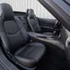 Mazda Miata installed upholstery black - passenger seat
