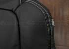 Mazda Mazda Miata Leather Seats- Black - Double-stitching & airbag tag