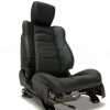 Nissan 370Z upholstery kit - Black - Installed seat