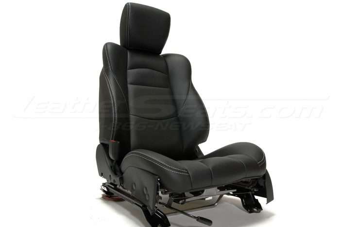 Nissan 370Z upholstery kit - Black - Installed seat