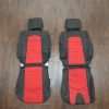 Nissan 370Z upholstery kit - Black w/ Red Suede