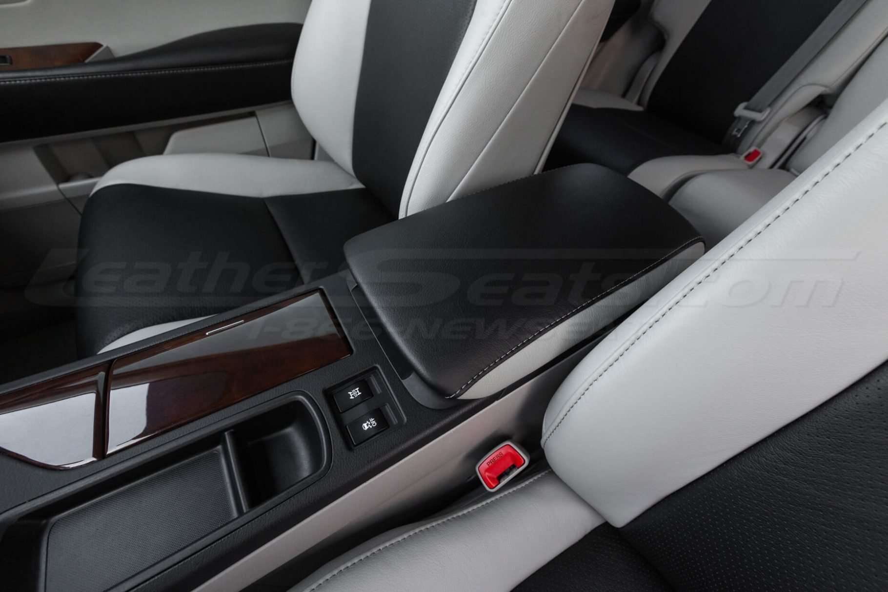Lexus RX350 Leather Seats - Frost & Black - Console lid cover replacement