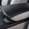 Lexus RX350 Leather Seats - Frost & Black - Console lid cover stitching