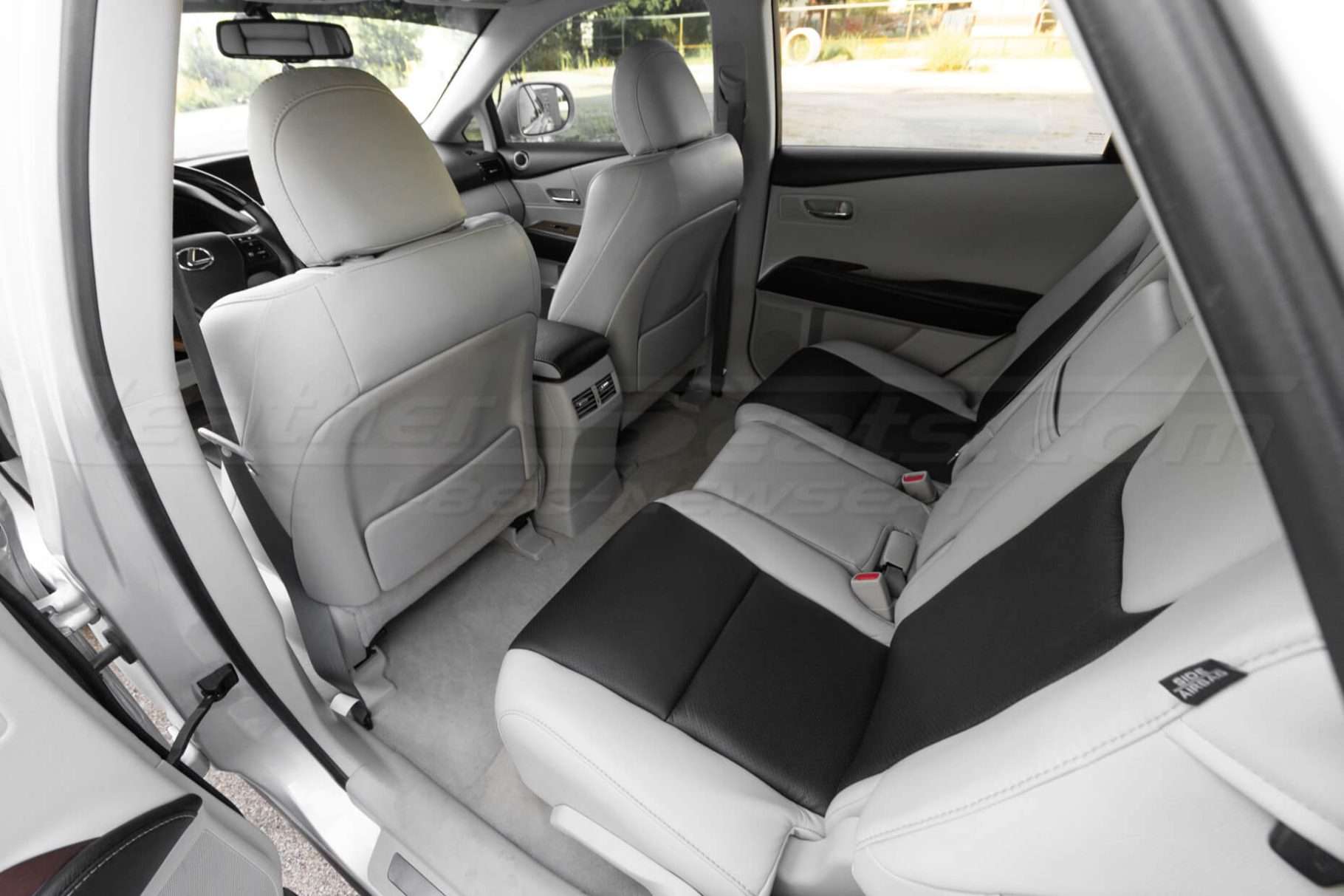 Lexus RX350 Leather Seats - Frost & Black - Rear seats and back of front seats