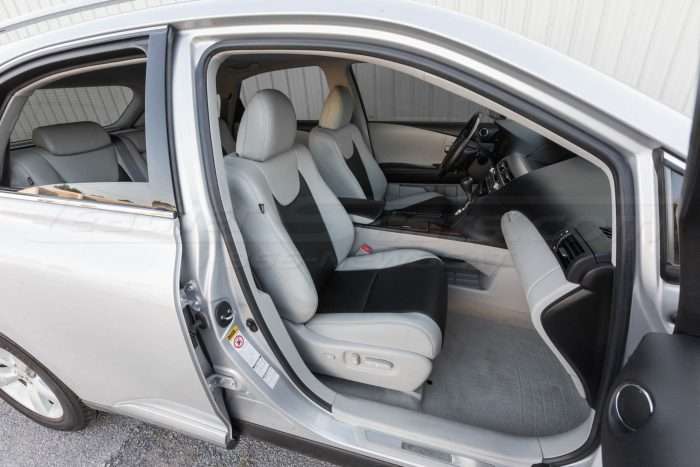 Lexus RX350 Leather Seats - Frost & Black - Front interior - passenger side wide angle