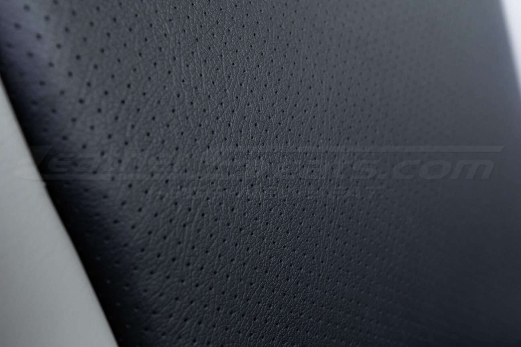 Lexus RX350 Leather Seats - Frost & Black - Perforation close-up