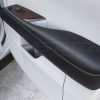 Lexus RX350 Leather Seats - Frost & Black - Door armrest close-up