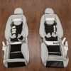 Back view of rear seats