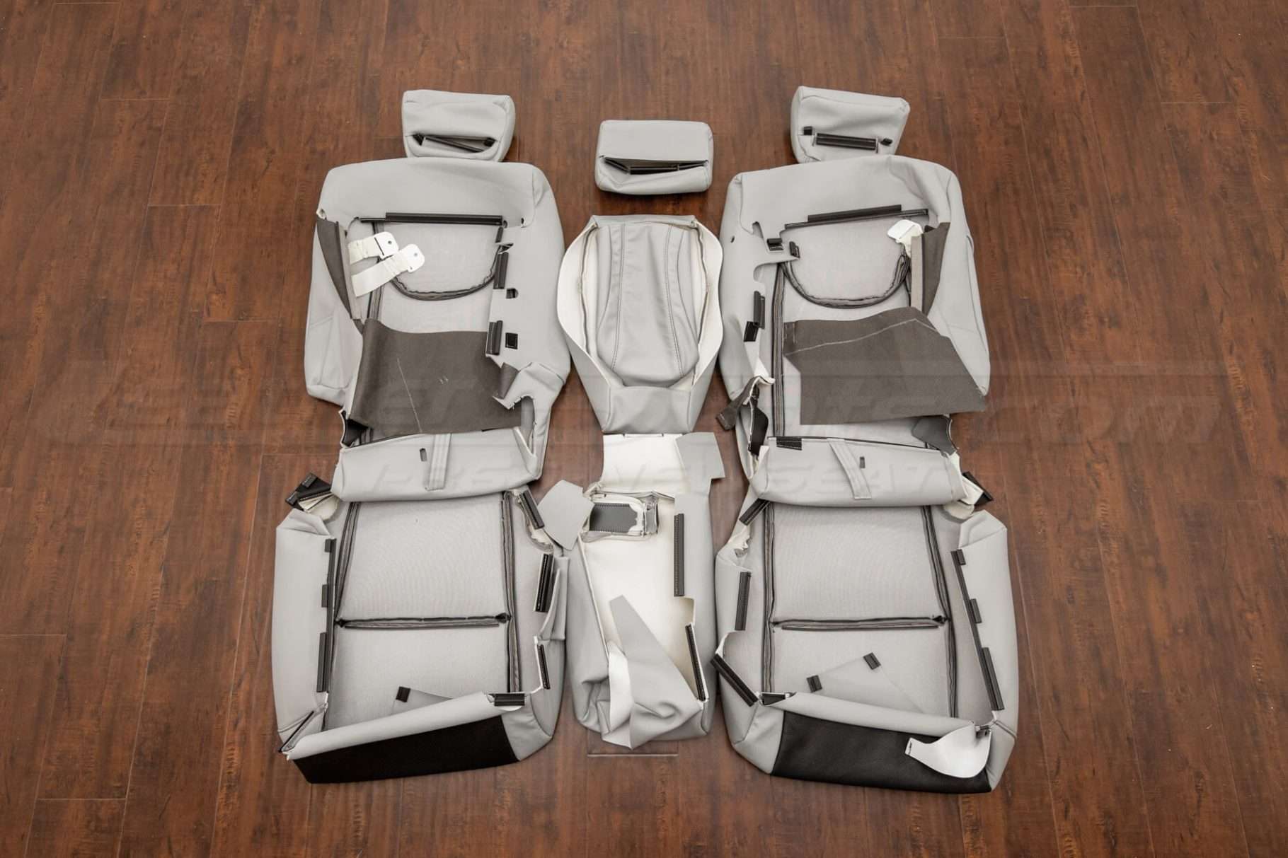 Back view of rear seats