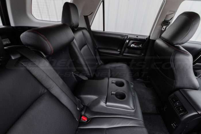 2010-2018 Toyota 4runner Leather Seats - Black - Rear seats with armrest down