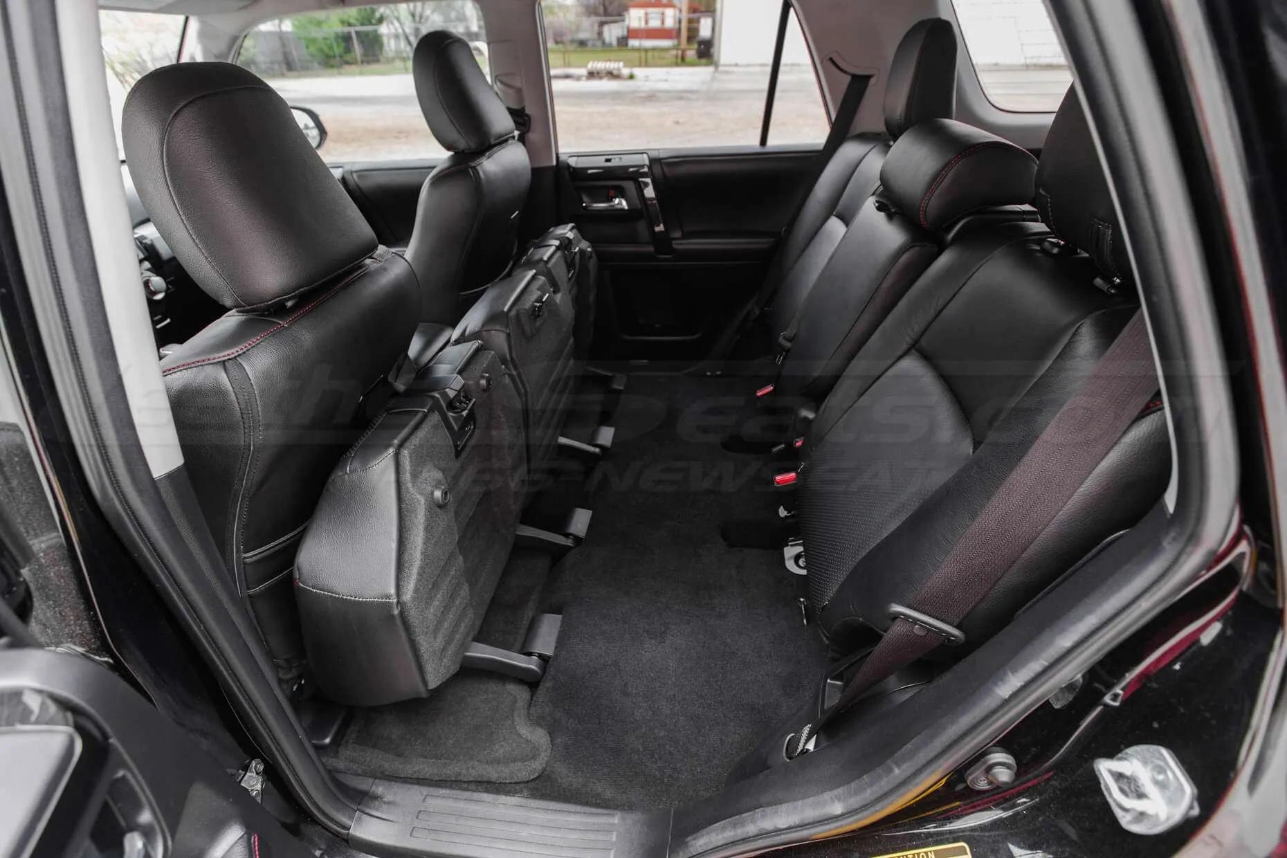 2010-2018 Toyota 4runner Leather Seats - Black - Folded rear seats
